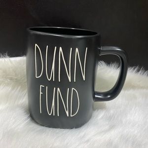 Rae Dunn “Dunn Fund” black coffee mug